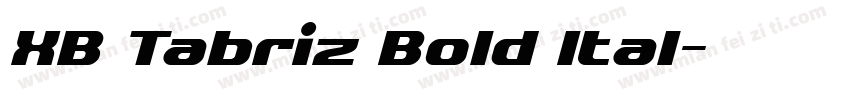 XB Tabriz Bold Ital字体转换